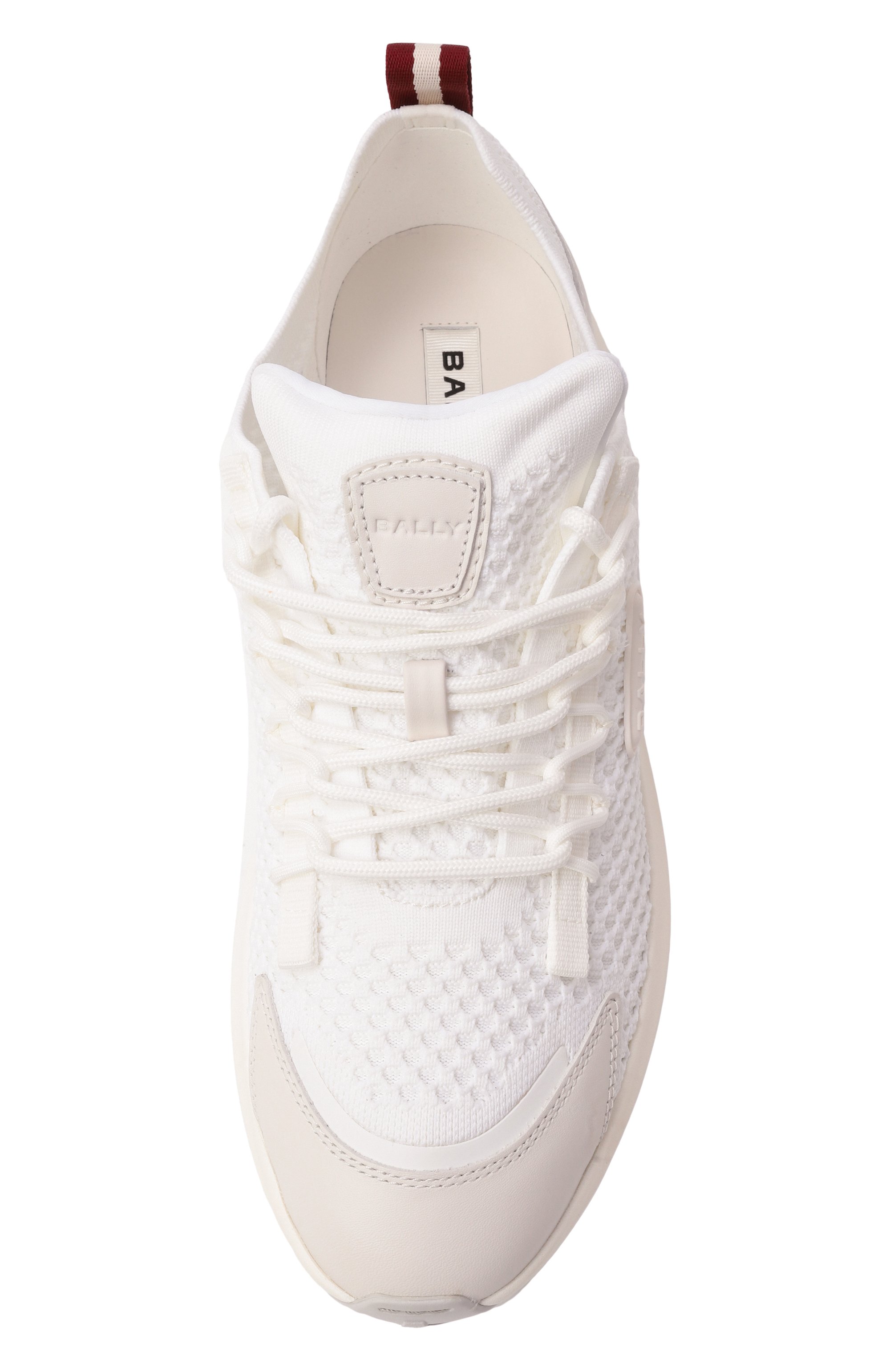 Комбинированные кроссовки outline BALLY белого цвета по цене 65850 руб., арт. MSK09W/TE036, фото 6 Комбинированные кроссовки outline BALLY, арт. MSK09W/TE036, фото 6