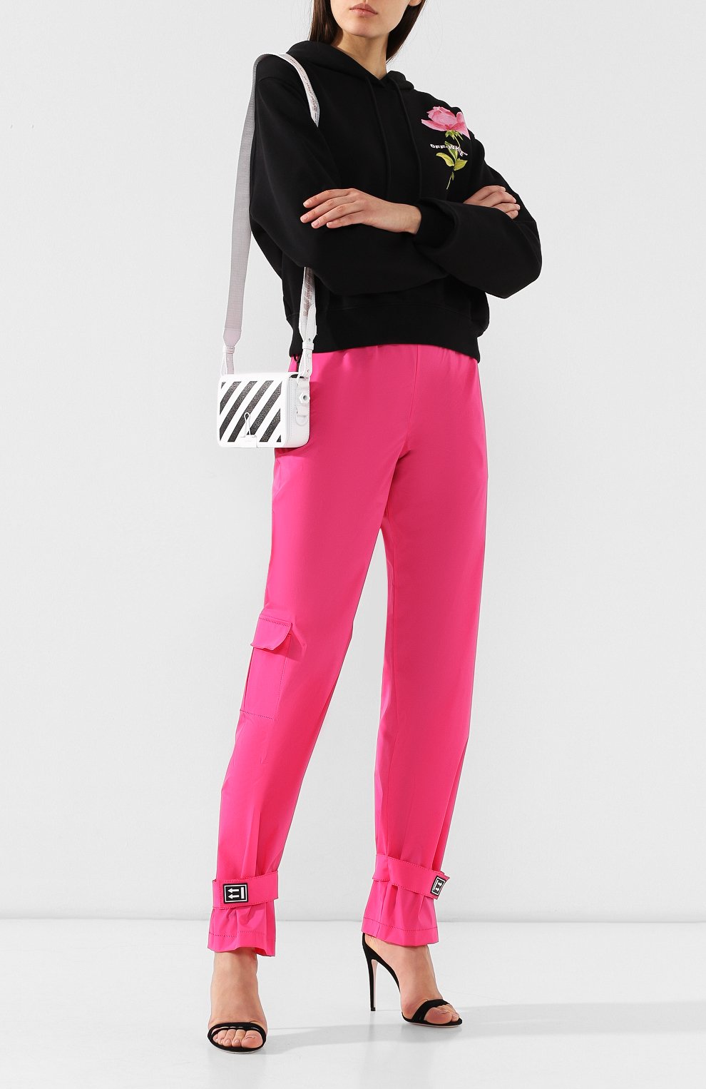 Брюки с поясом на кулиске OFF-WHITE, арт. 0WCA079R19A390572800, фото 2