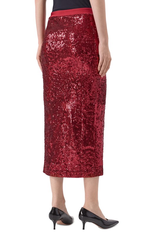Юбка с отделкой пайетками BOSS 50547995 Красный  50547995 Фото 4