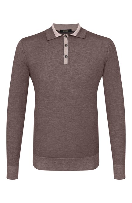 Мужское поло из кашемира и шелка ZILLI, арт. KBP001M0342VMIC03