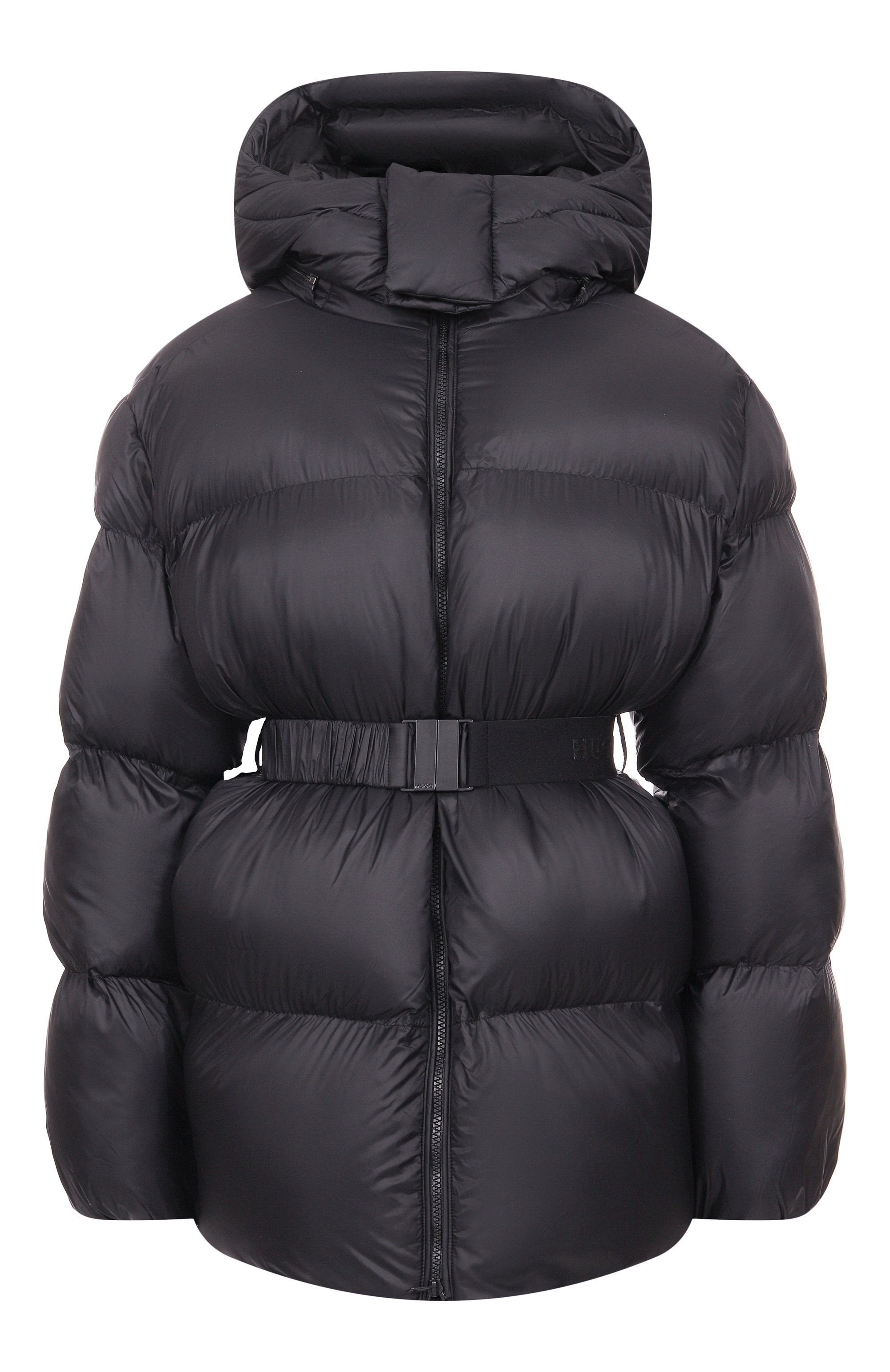 Пуховик HUGO черного цвета по цене 49950 руб., арт. 50547228, фото 1 Пуховик HUGO, арт. 50547228, фото 1