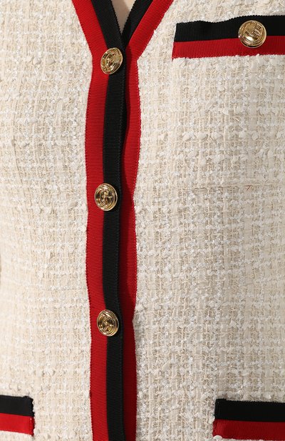 Хлопковое платье GUCCI кремового цвета по цене 207000 руб., арт. 551562/ZAAK2, фото 5 Хлопковое платье GUCCI, арт. 551562/ZAAK2, фото 5