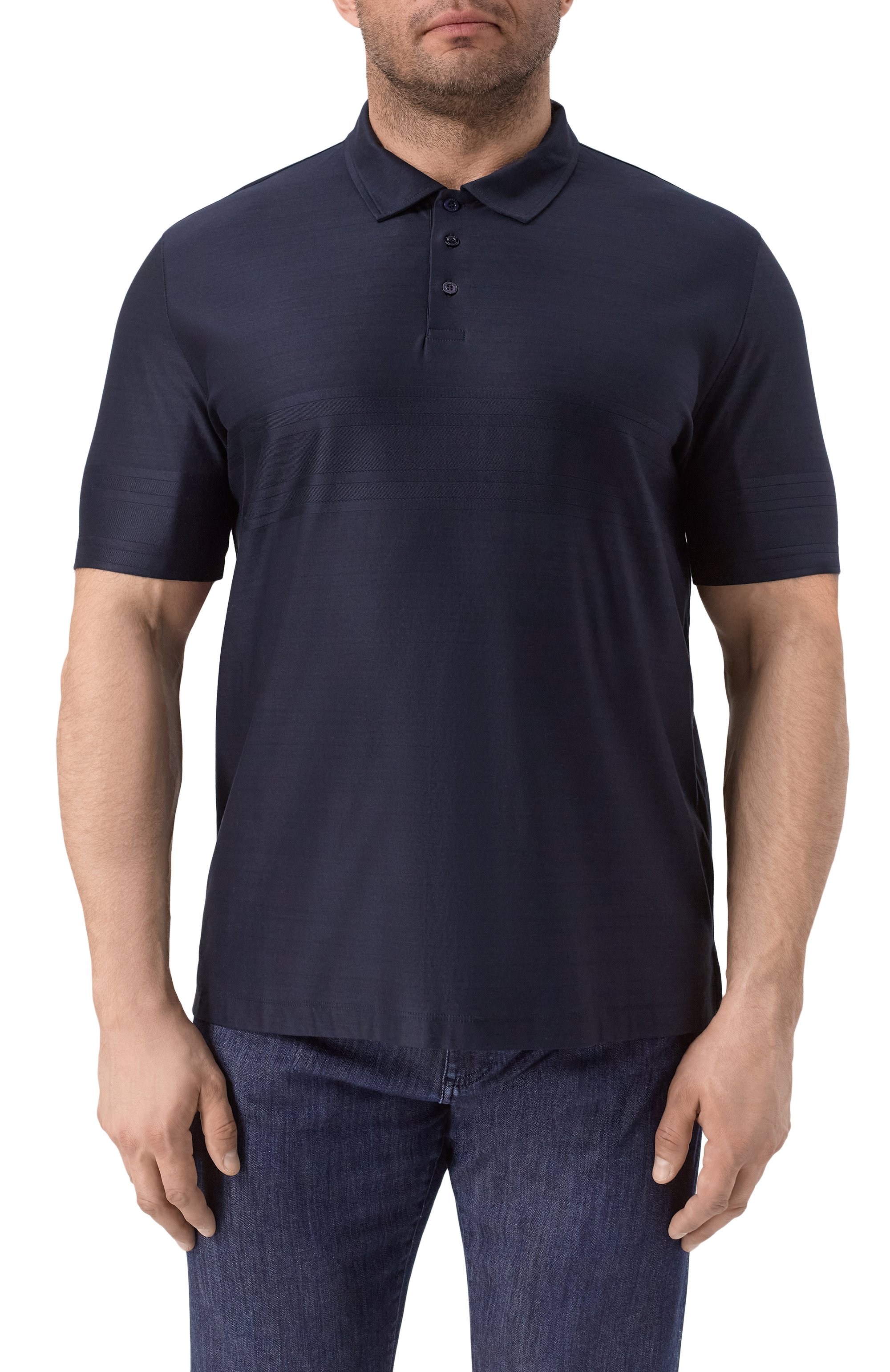 Хлопковое поло CANALI, арт. T0238B/MJ02242, фото 3