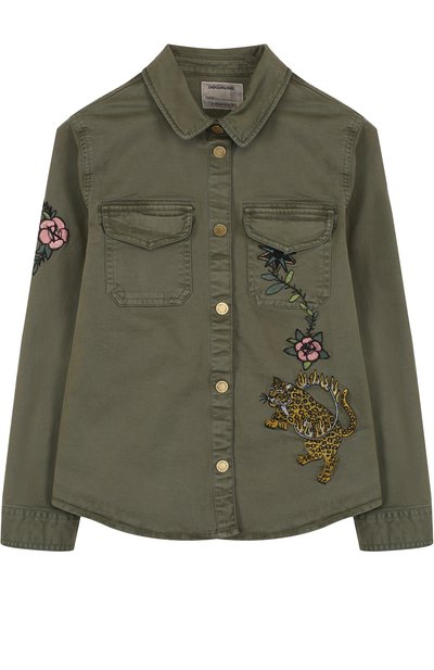 Джинсовая блуза с вышивкой ZADIG AND VOLTAIRE, арт. X15087/6A-12A, фото 1