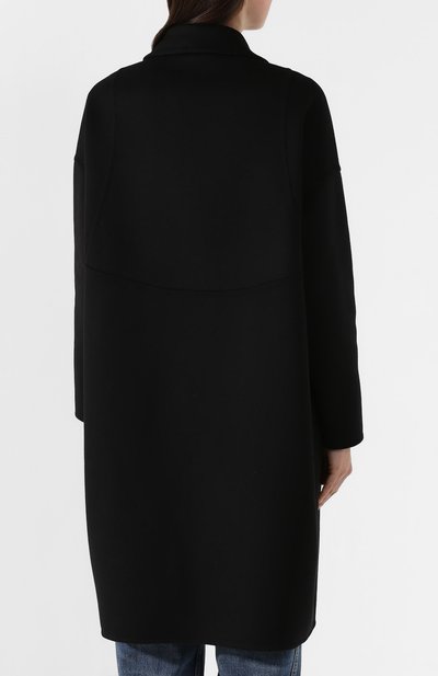 Шерстяное пальто STELLA MCCARTNEY черного цвета по цене 165000 руб., арт. 573928/SMB09, фото 4 Шерстяное пальто STELLA MCCARTNEY, арт. 573928/SMB09, фото 4