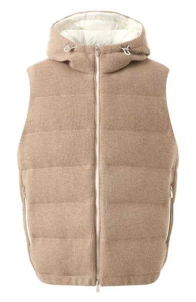 Мужской пуховый жилет из кашемира BRUNELLO CUCINELLI, арт. M221P249