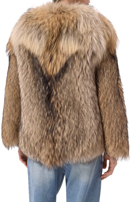 Шуба из волка Русский мех 13.4 AI Бежевый  13.4 AI Фото 4