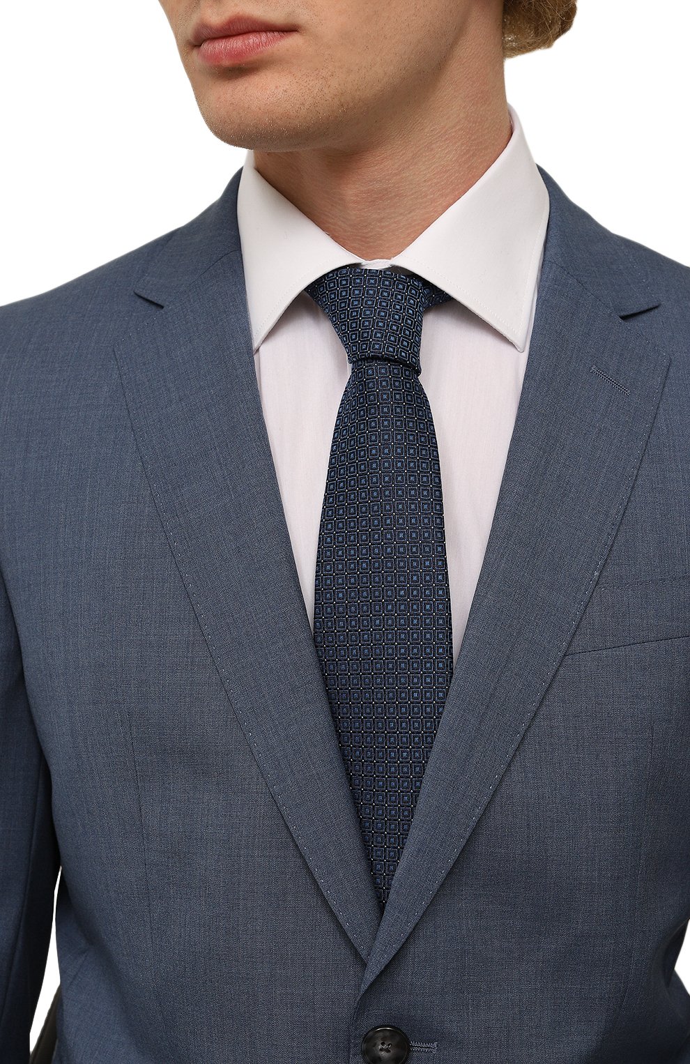 Галстук из шелка и шерсти KITON, арт. UCRVKPC08H35, фото 2