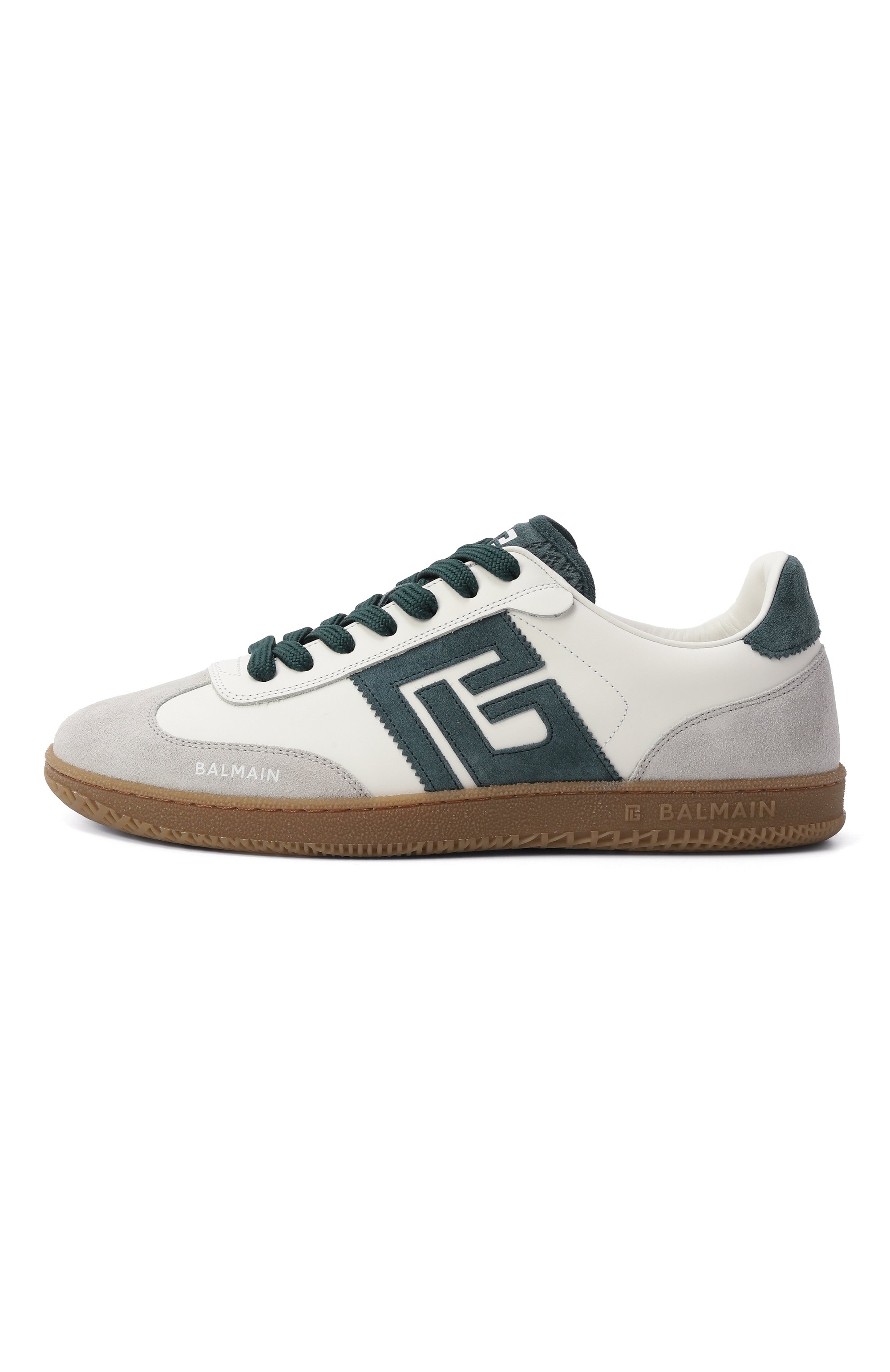 Кожаные кеды swan BALMAIN, арт. FM1VI360/LCWE, фото 4