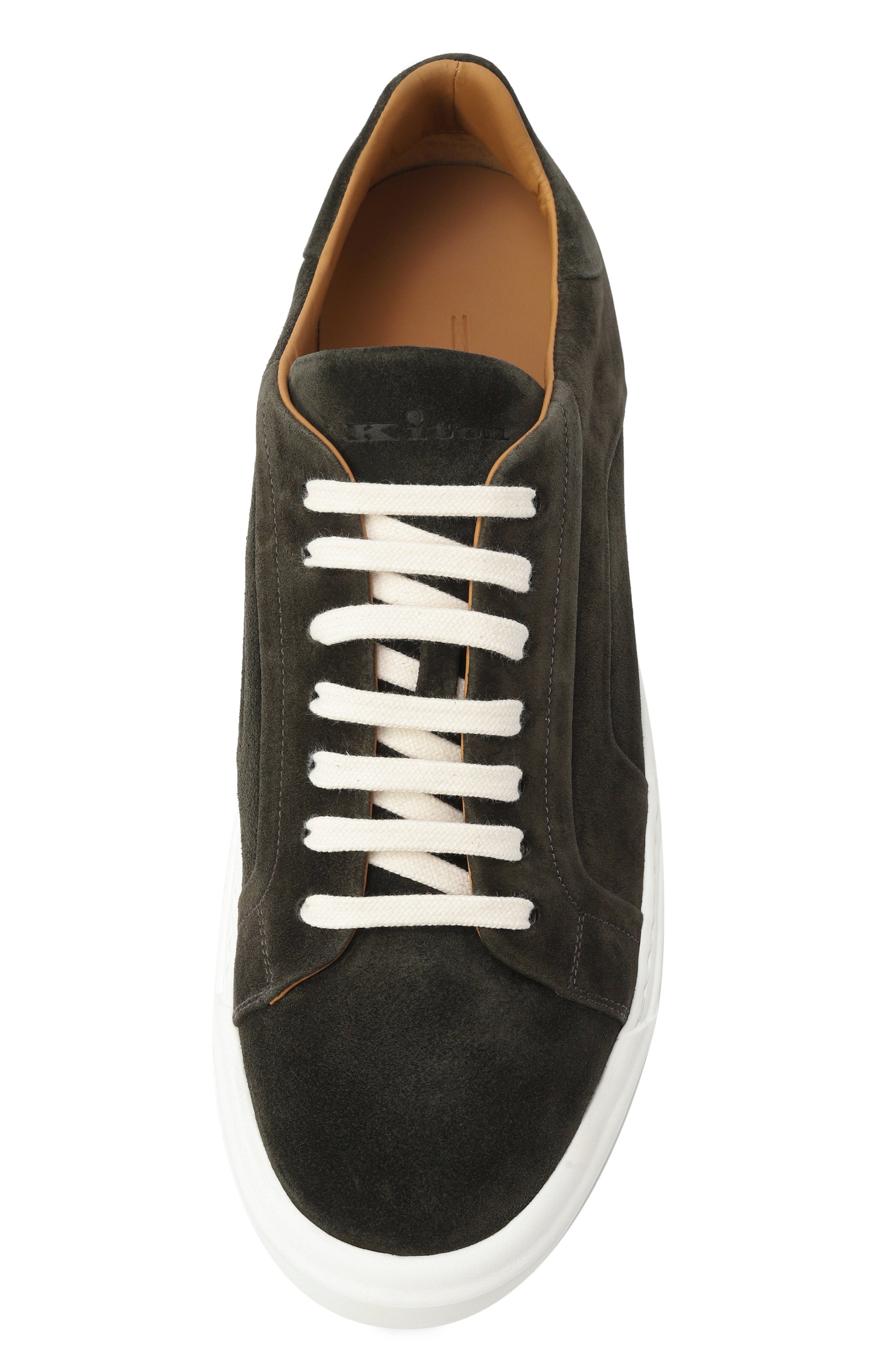 Замшевые кеды KITON, арт. USSA268N0119002, фото 6