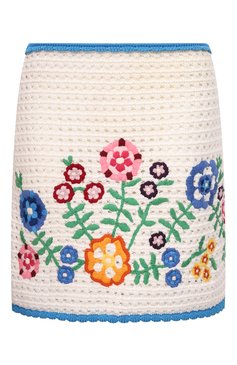 Хлопковая юбка MIU MIU, арт. MMG306-1V8U-F0L86, фото 1