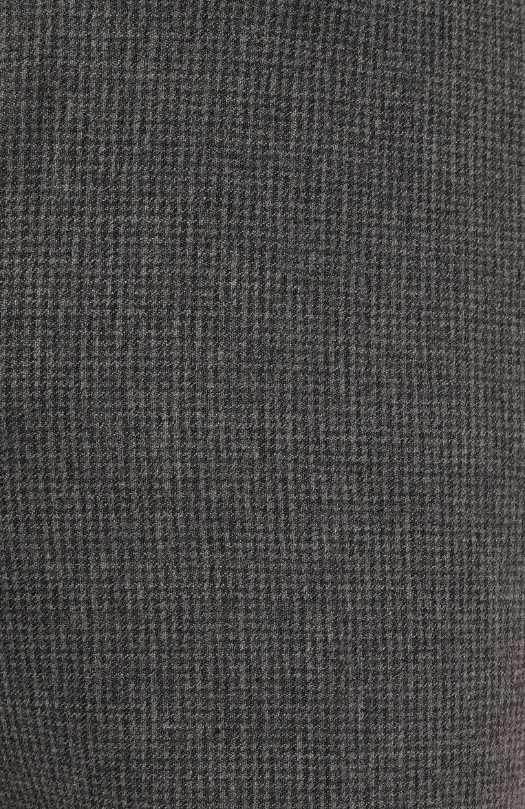 Мужские шерстяные брюки CORNELIANI серого цвета, арт. 945B01-9417519 | Фото 5 (Материал внешний: Шерсть; Длина (брюки, джинсы): Стандартные; Случай: Повседневный; Стили: Кэжуэл; Автоматизация ТО: Проставлено; Автоматизация состава: Проставлено)