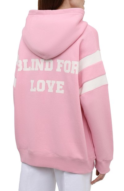 Хлопковое худи GUCCI светло-розового цвета по цене 128160 руб., арт. 660282/XJDJD, фото 4 Хлопковое худи GUCCI, арт. 660282/XJDJD, фото 4