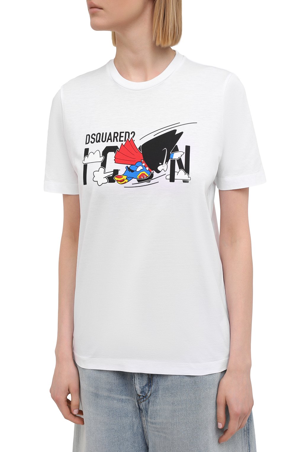 Хлопковая футболка DSQUARED2, арт. S80GC0017/S23009, фото 3