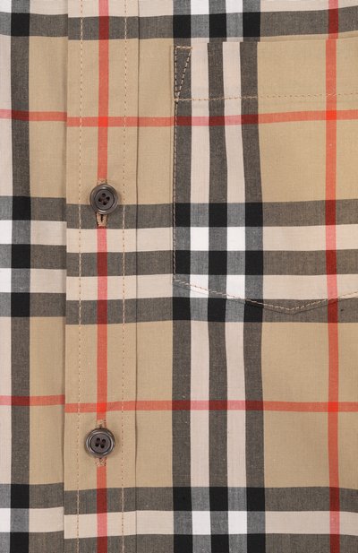 Хлопковая рубашка BURBERRY, арт. 8121242, фото 3