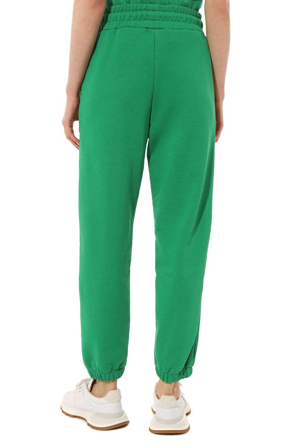 Хлопковые джоггеры COMME DES FUCKDOWN зеленого цвета по цене 16450 руб., арт. CDFD2094, фото 4 Хлопковые джоггеры COMME DES FUCKDOWN, арт. CDFD2094, фото 4