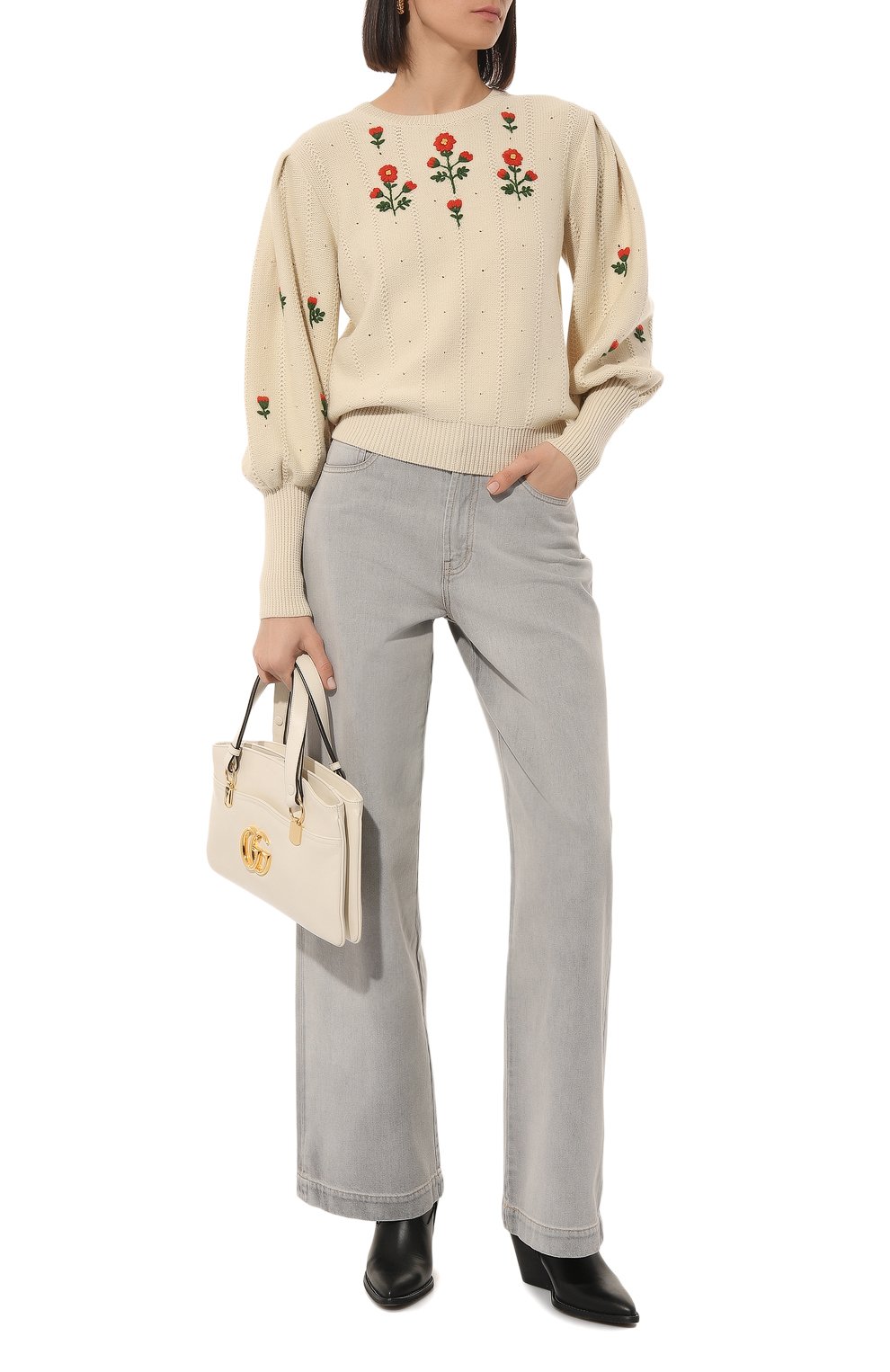 Пуловер из шерсти и хлопка GUCCI, арт. 653328 XKBS9, фото 2