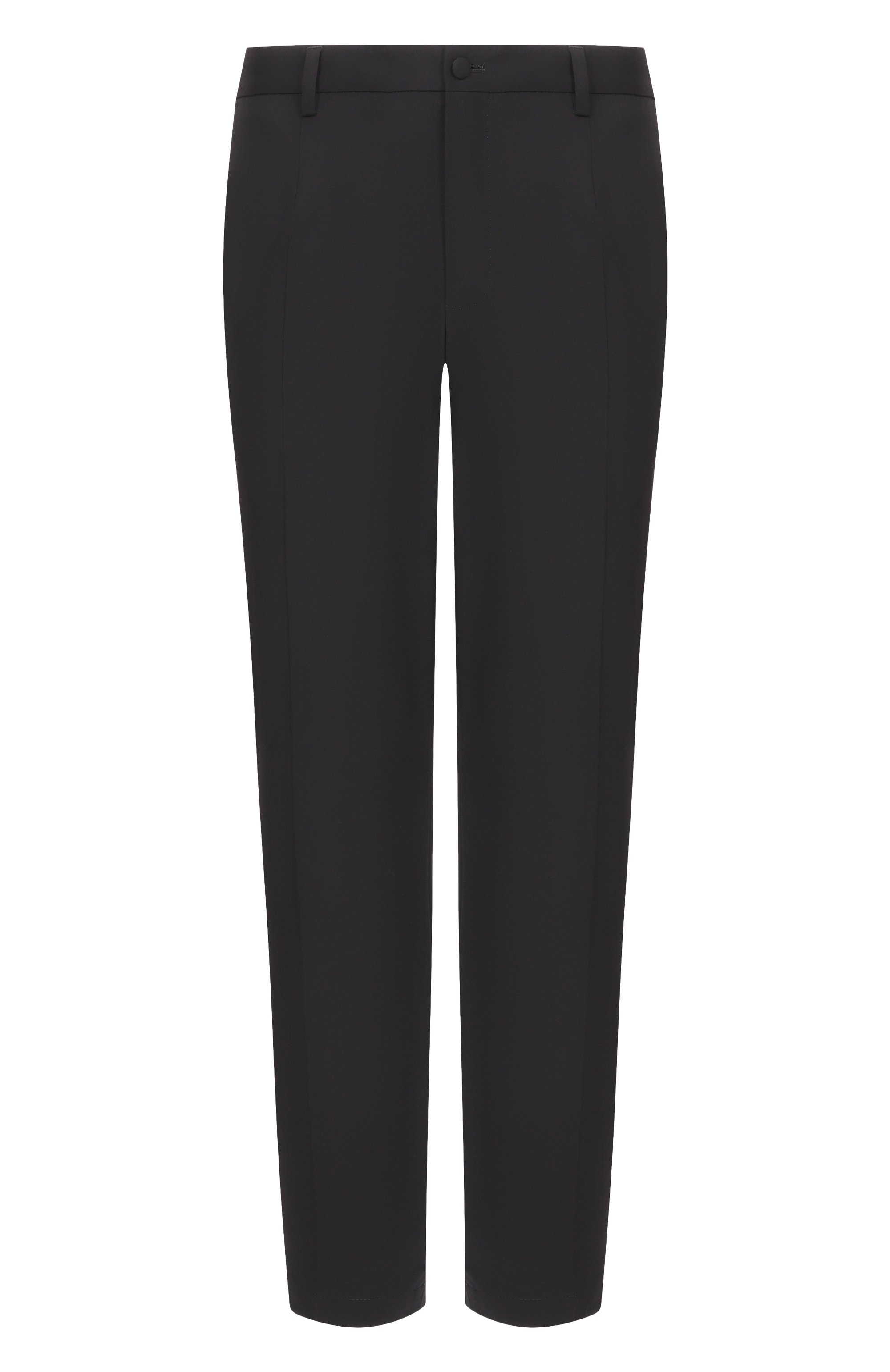 Шерстяные брюки DOLCE & GABBANA черного цвета по цене 89950 руб., арт. GW13ET/FUBFT, фото 1 Шерстяные брюки DOLCE & GABBANA, арт. GW13ET/FUBFT, фото 1