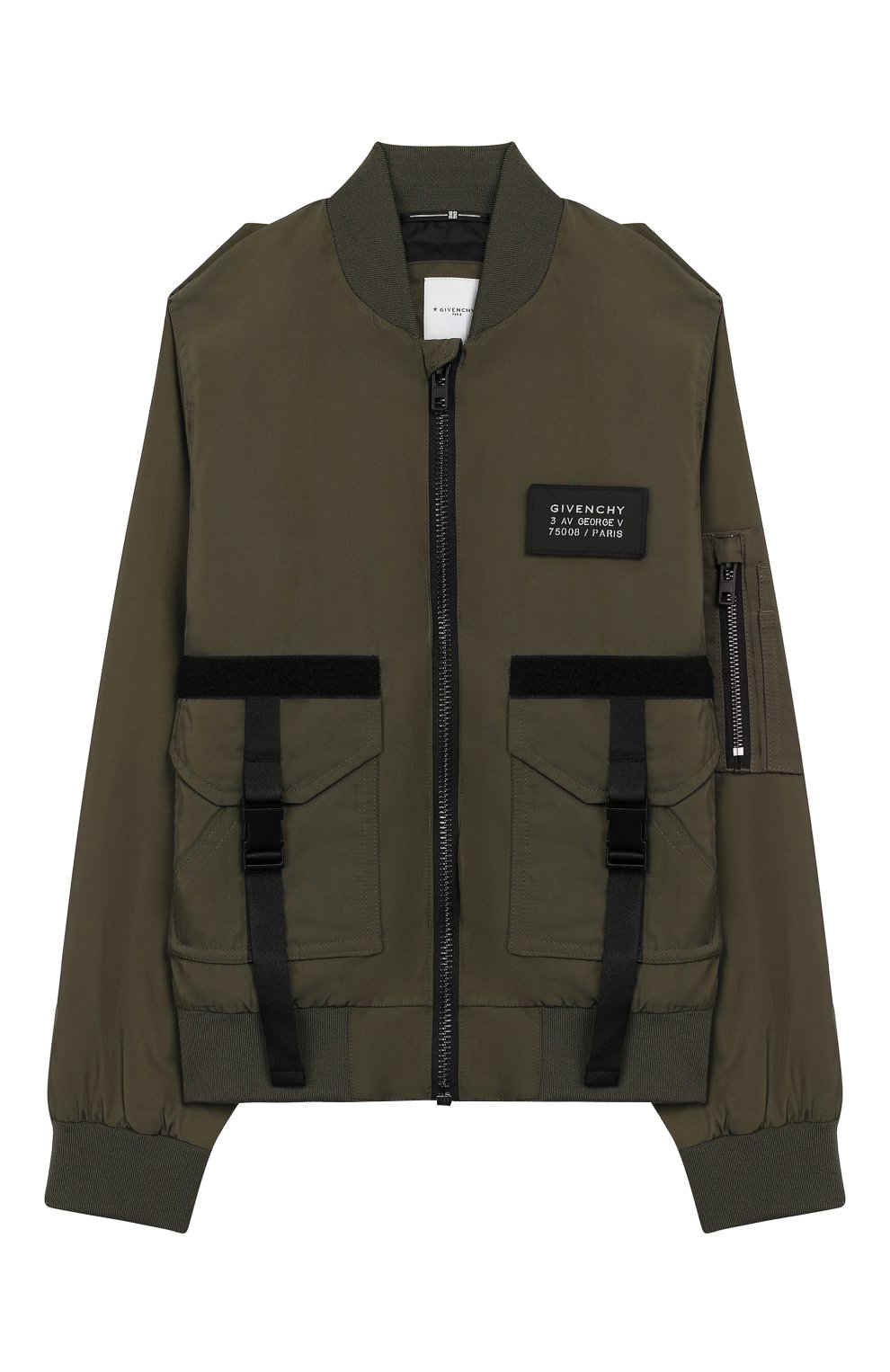 Бомбер GIVENCHY хаки цвета по цене 41950 руб., арт. H26056, фото 1 Бомбер GIVENCHY, арт. H26056, фото 1