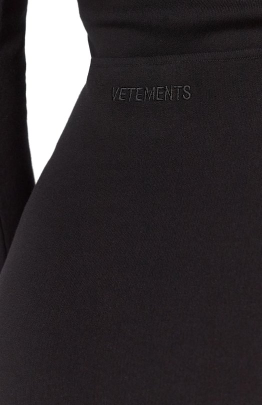 Юбка из вискозы VETEMENTS WA66KN120B Чёрный  WA66KN120B Фото 5