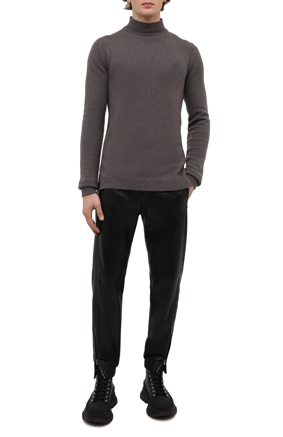 Кожаные джоггеры SAINT LAURENT, арт. 664566/YC2MS, фото 2