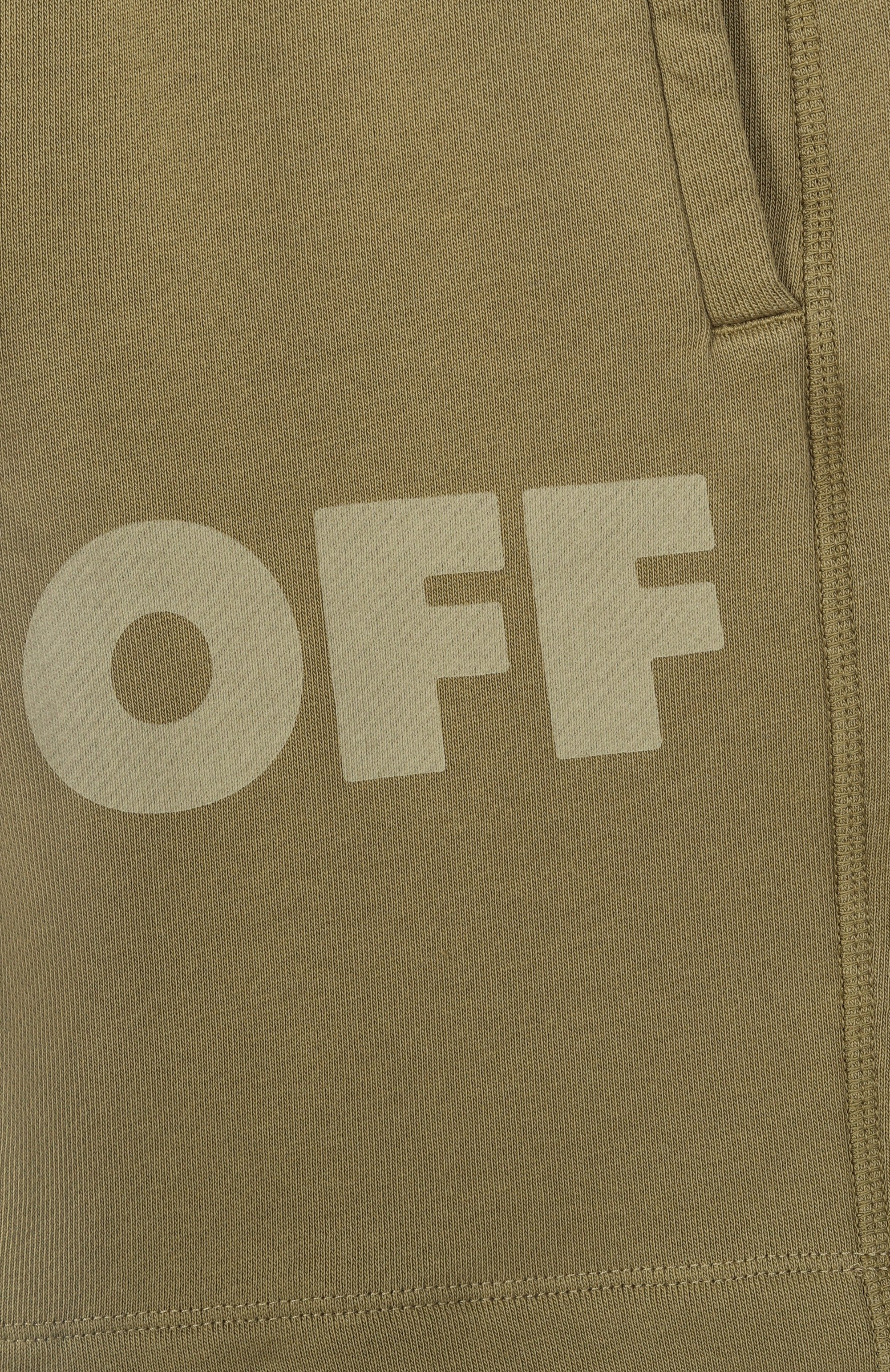 Хлопковые шорты OFF-WHITE, арт. 0BCI001S26FLE006, фото 3