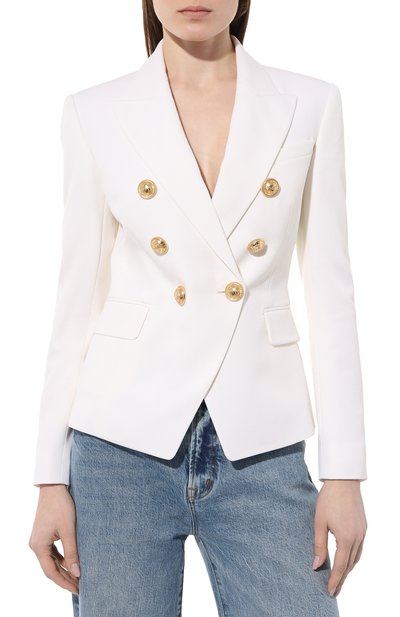 Шерстяной жакет BALMAIN, арт. AF0SG000WB05, фото 3