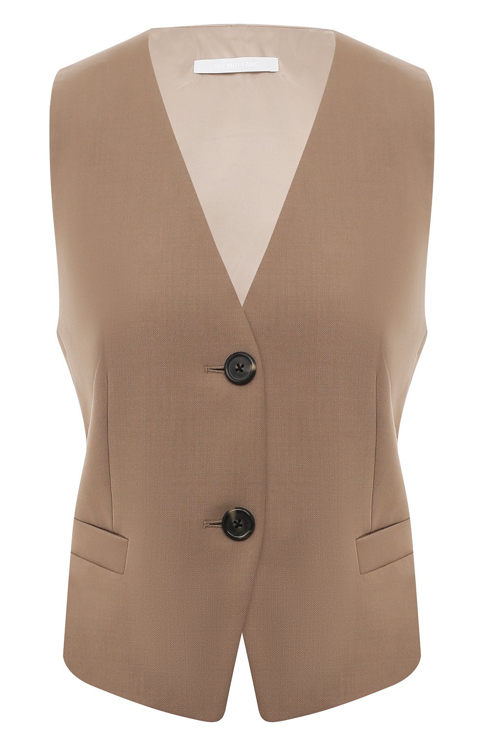 Хлопковый жилет HELMUT LANG светло-коричневого цвета по цене 47900 руб., арт. M05HW102, фото 1 Хлопковый жилет HELMUT LANG, арт. M05HW102, фото 1