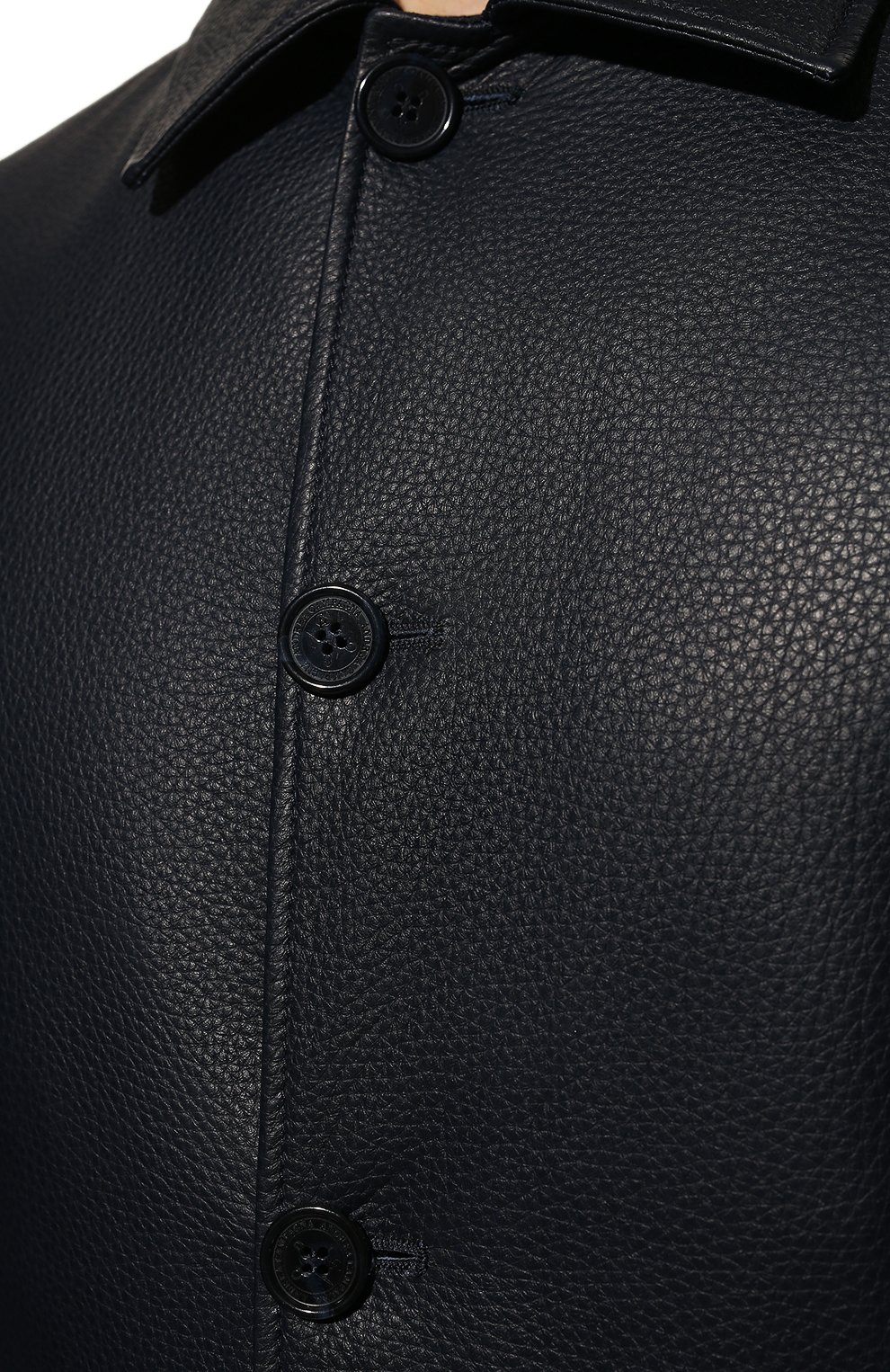 Кожаный бомбер ANDREA CAMPAGNA темно-синего цвета по цене 433500 руб., арт. A2T911/5700, фото 5 Кожаный бомбер ANDREA CAMPAGNA, арт. A2T911/5700, фото 5