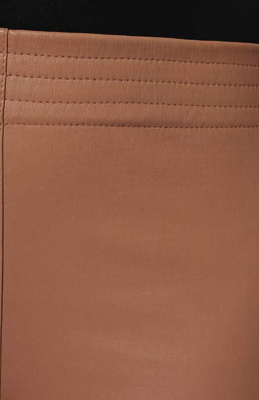 Кожаные шорты DROMe Бежевый, фото 5