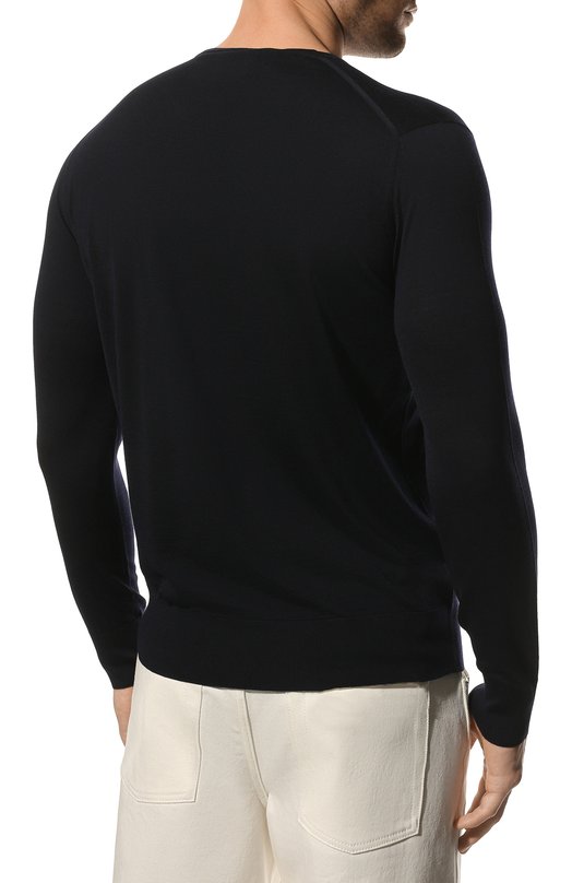 Шерстяной джемпер Loro Piana FAI1916 Синий  FAI1916 Фото 4