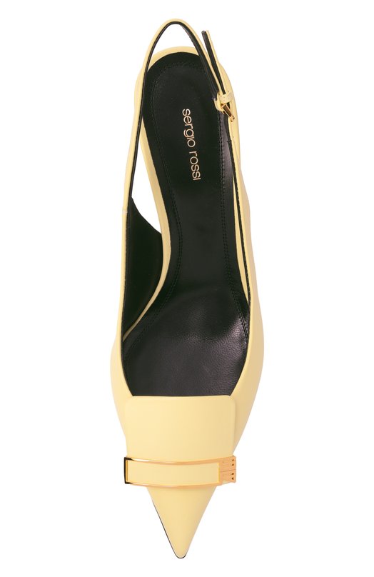 Кожаные туфли Evolve 75 Sergio Rossi B14501/MMVN13 Жёлтый  B14501/MMVN13 Фото 6