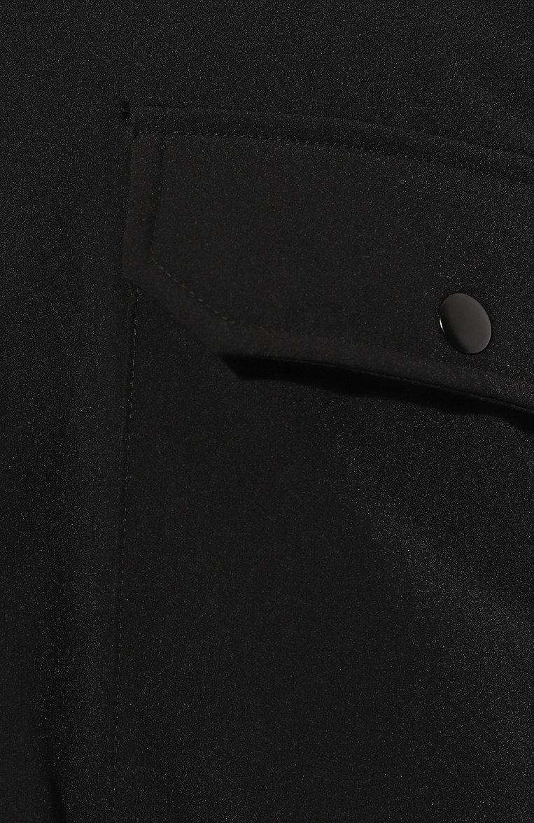 Мужская куртка-рубашка THOM KROM черного цвета, арт. M SJ 611 | Фото 5 (Кросс-КТ: Куртка, Ветровка; Рукава: Длинные; Мужское Кросс-КТ: Куртка-рубашка; Материал внешний: Синтетический материал; Материал сплава: Проставлено; Драгоценные камни: Проставлено; Длина (верхняя одежда): Короткие; Стили: Кэжуэл)