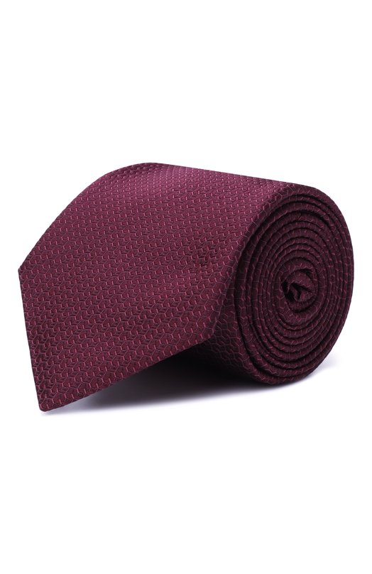 Шелковый галстук Canali 18/HJ04330 Бордовый 18/HJ04330