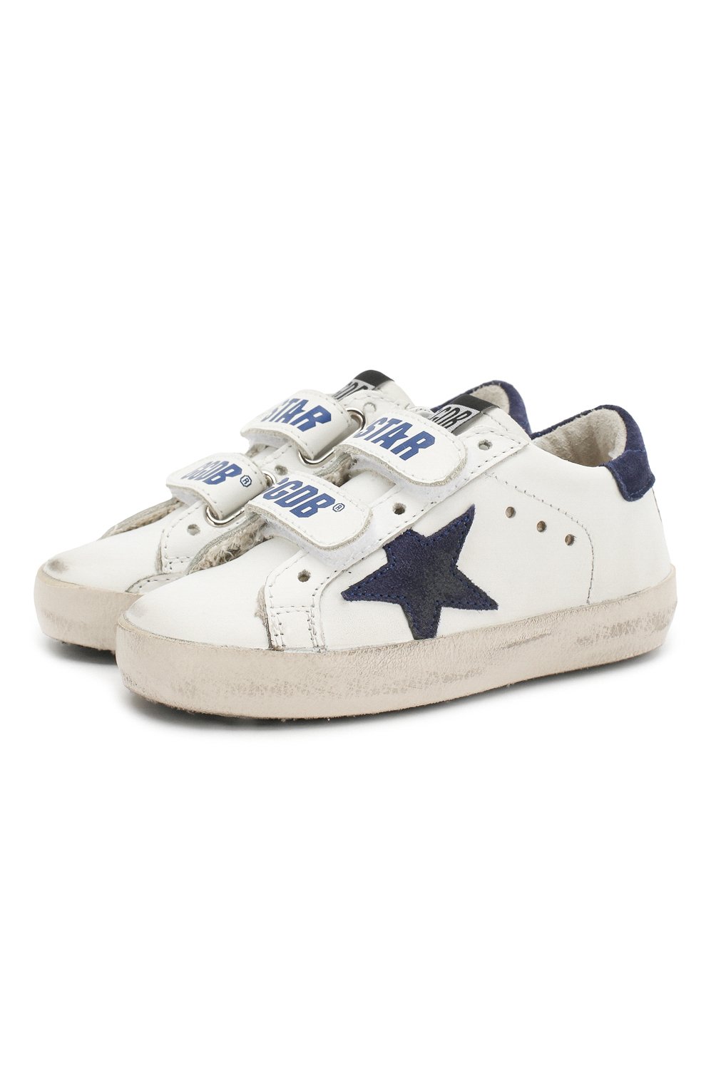 Кожаные кеды old school GOLDEN GOOSE DELUXE BRAND, арт. G34KS021.G6, фото 1