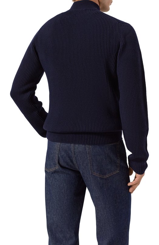 Шерстяной джемпер Dolce & Gabbana GXW45T/JCVWY Синий  GXW45T/JCVWY Фото 4