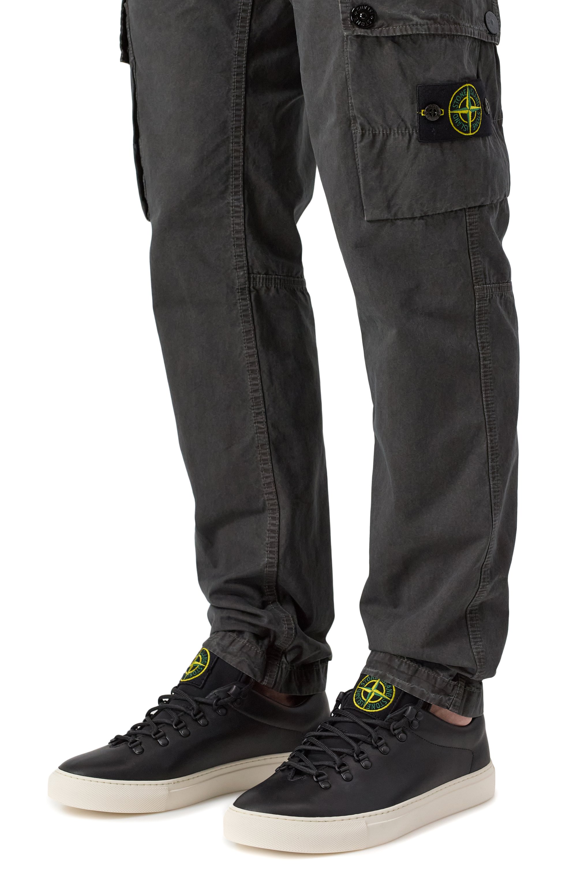 Кожаные кеды STONE ISLAND, арт. 81FWS0101, фото 3