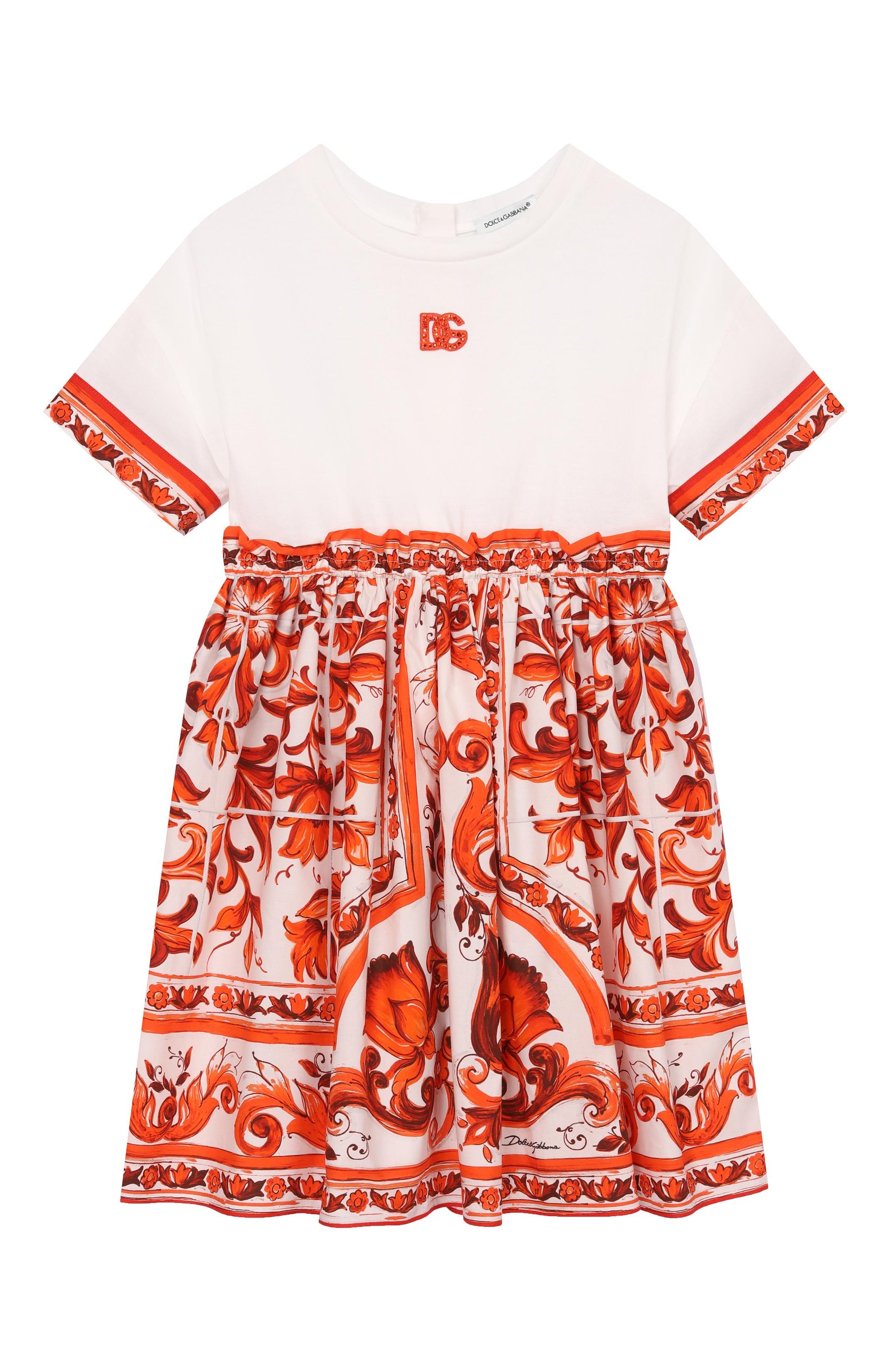 Хлопковое платье DOLCE & GABBANA, арт. L5JDBF/G7P4G, фото 1