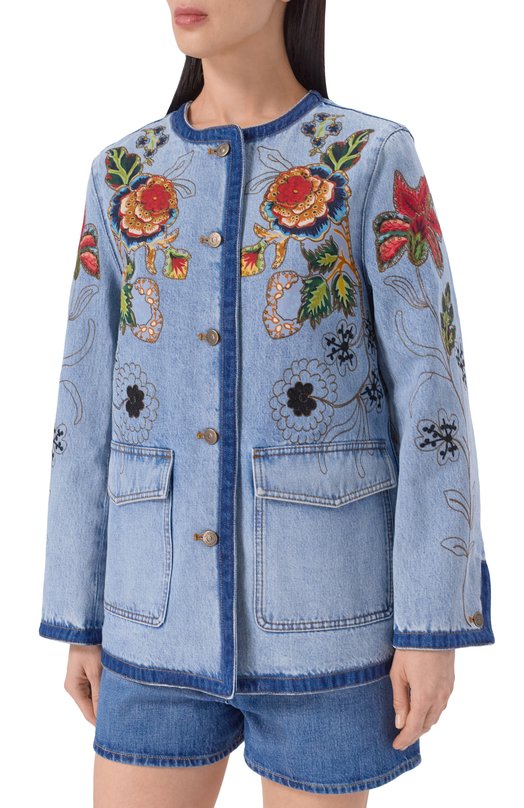 Джинсовая куртка Valentino 8B3DC03T/9YC Голубой  8B3DC03T/9YC Фото 3