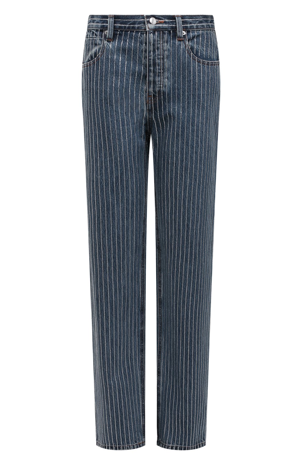 Джинсы ALEXANDER WANG синего цвета по цене 126000 руб., арт. 1WC2224124, фото 1 Джинсы ALEXANDER WANG, арт. 1WC2224124, фото 1