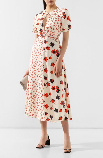 Платье с принтом SELF-PORTRAIT разноцветного цвета по цене 49100 руб., арт. SP21-013, фото 2 Платье с принтом SELF-PORTRAIT, арт. SP21-013, фото 2