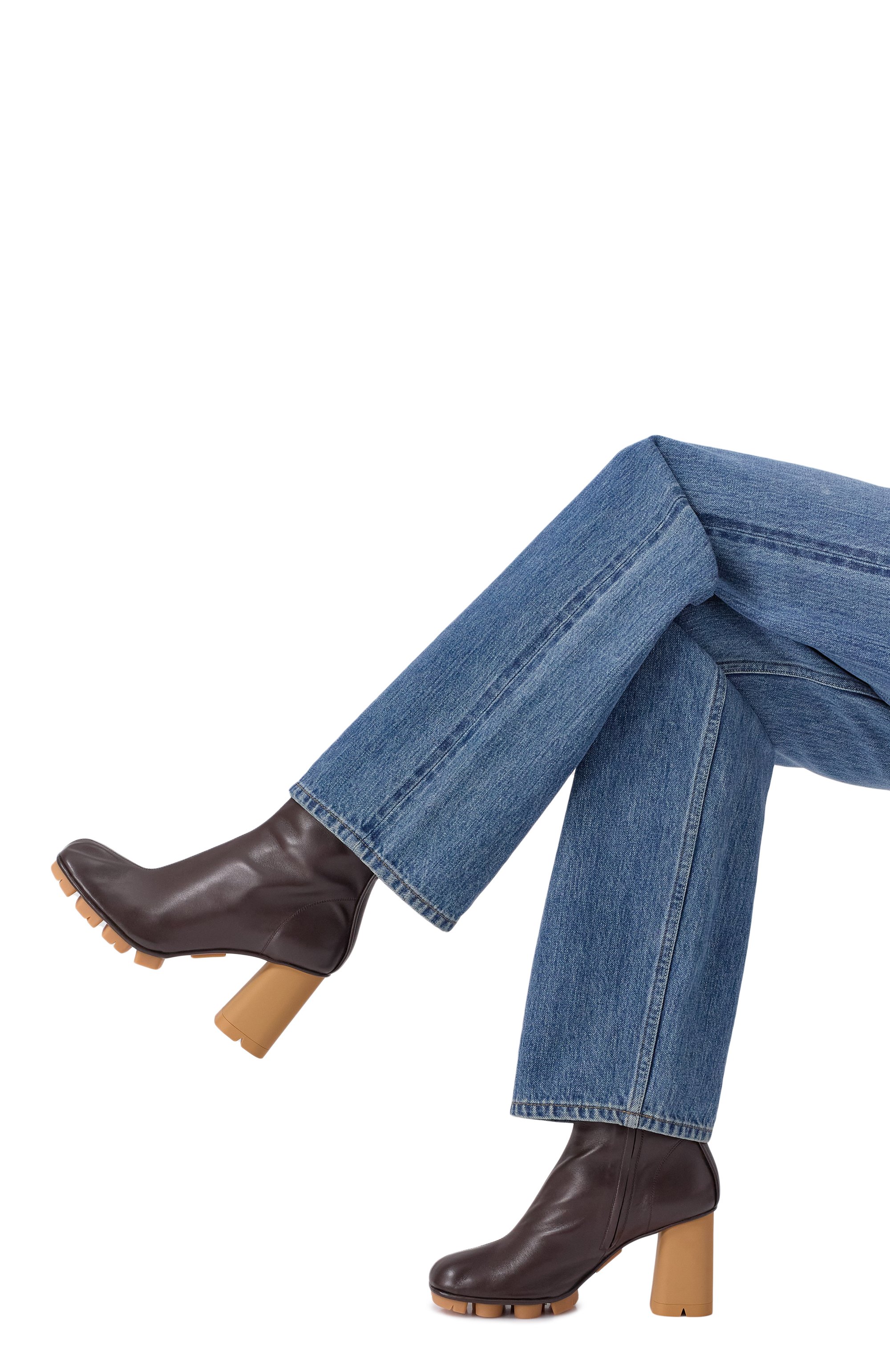 Кожаные ботильоны shore BOTTEGA VENETA, арт. 796507 V4PS0, фото 2