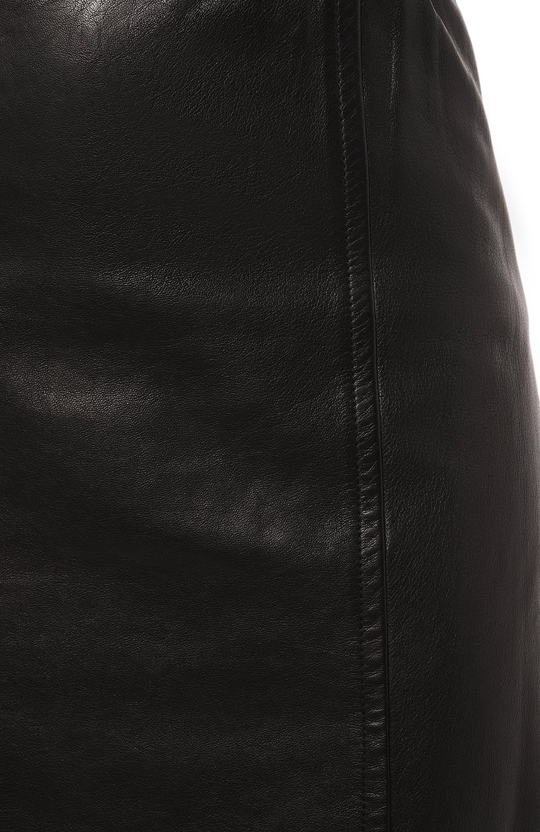 Кожаная юбка PRADA, арт. 51765-J0M-F0002, фото 5