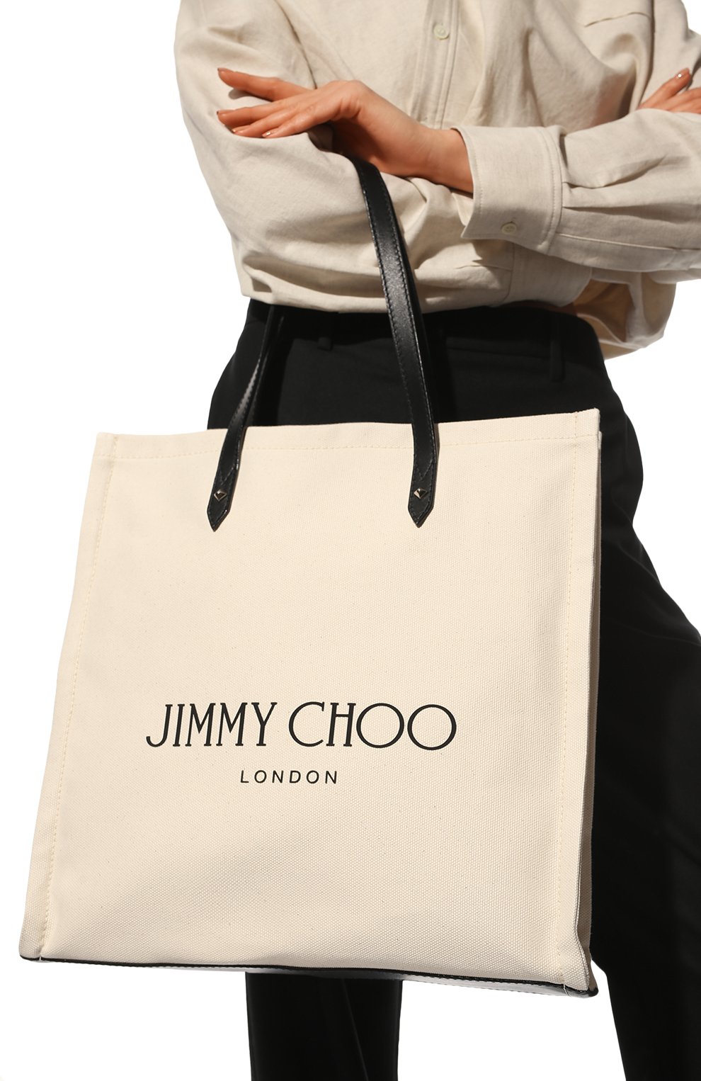 Сумка-тоут logo JIMMY CHOO, арт. LOGOTOTEFFQ, фото 2