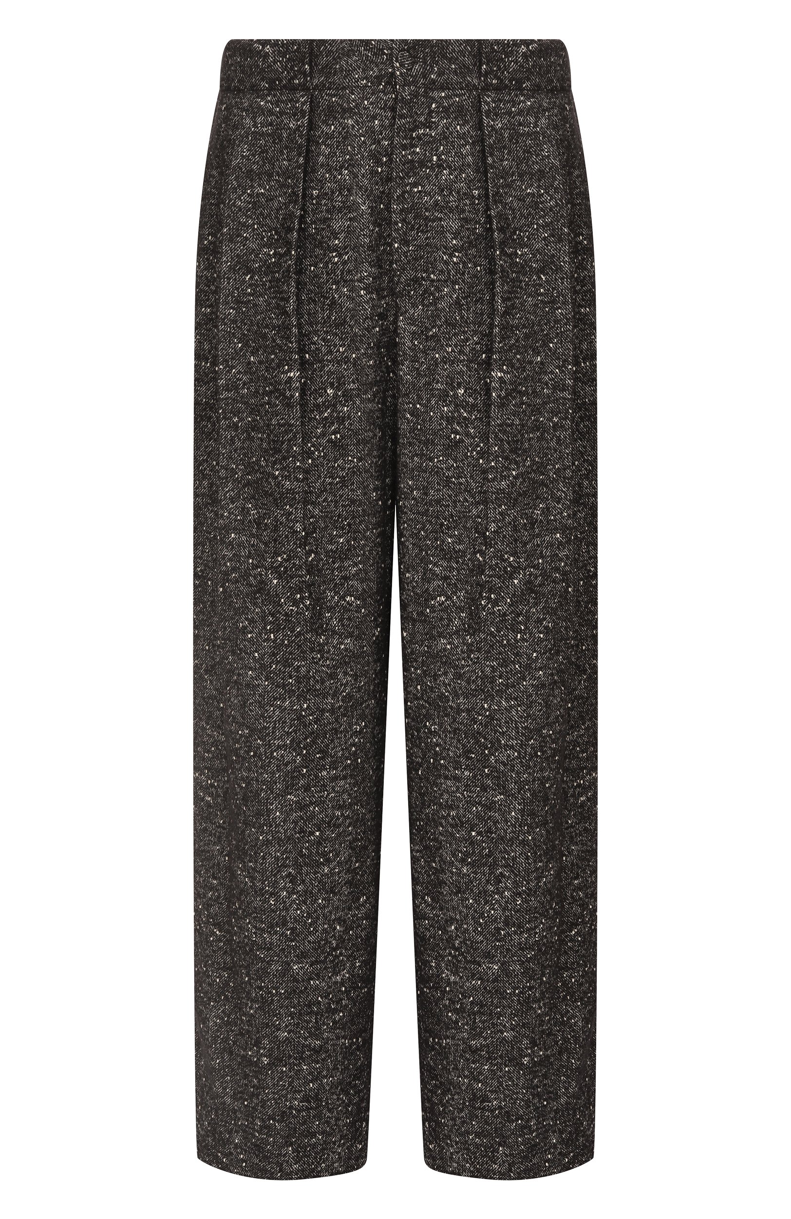Шерстяные брюки DOLCE & GABBANA темно-серого цвета по цене 175500 руб., арт. GP16HT/FCZAM, фото 1 Шерстяные брюки DOLCE & GABBANA, арт. GP16HT/FCZAM, фото 1