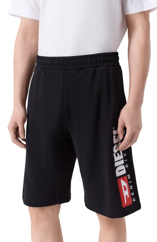 Хлопковые шорты Diesel A20027/0GEAD Чёрный  A20027/0GEAD Фото 3