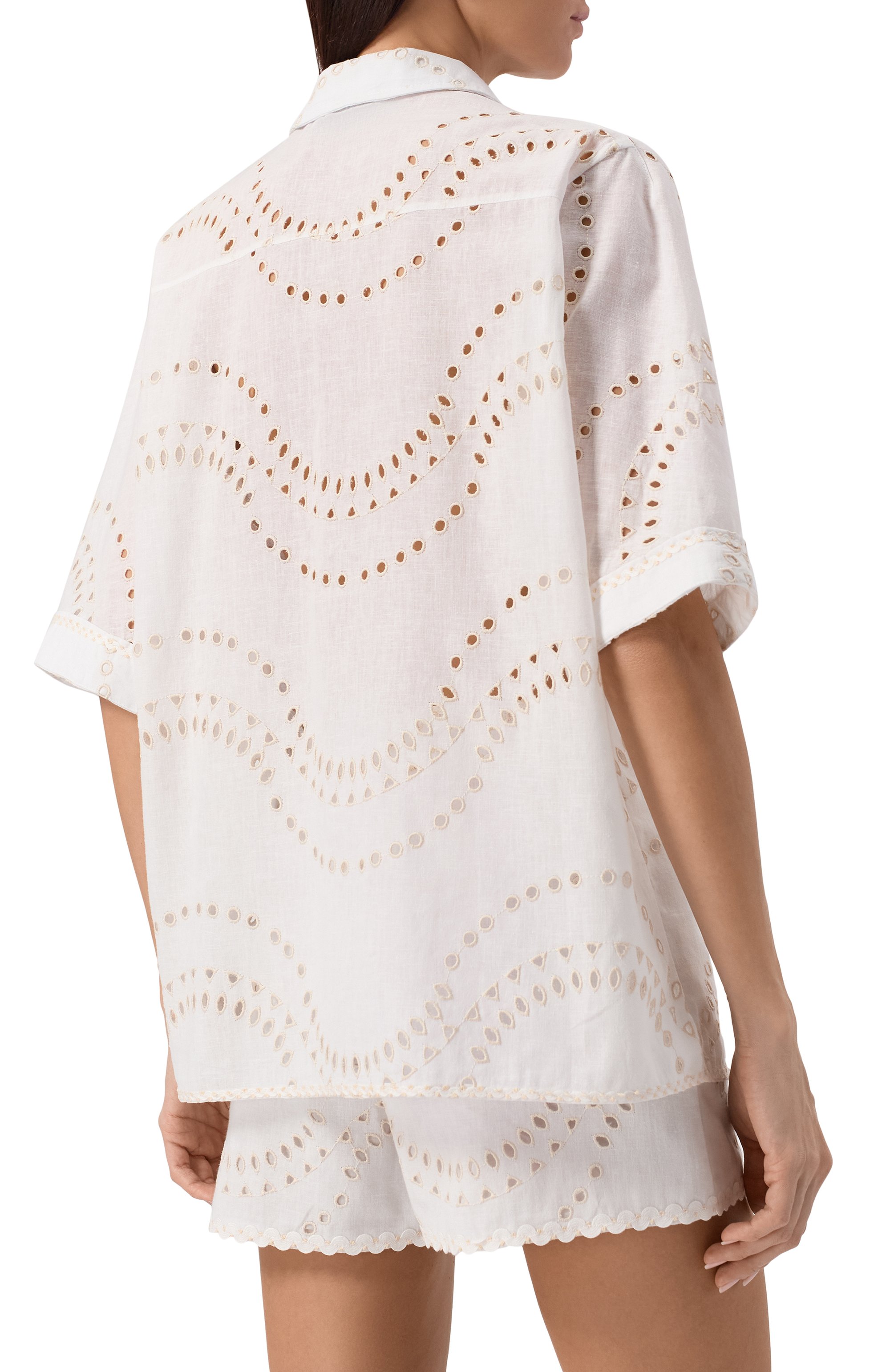 Рубашка из хлопка и льна CHARO RUIZ IBIZA, арт. 254201, фото 4