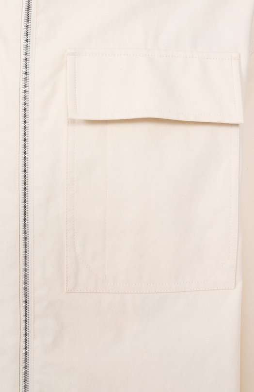 Хлопковая куртка Jil Sander J47SW0006-J45267 Кремовый  J47SW0006-J45267 Фото 6