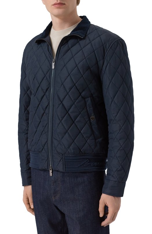 Утепленный бомбер Burberry 8110186 Синий  8110186 Фото 3