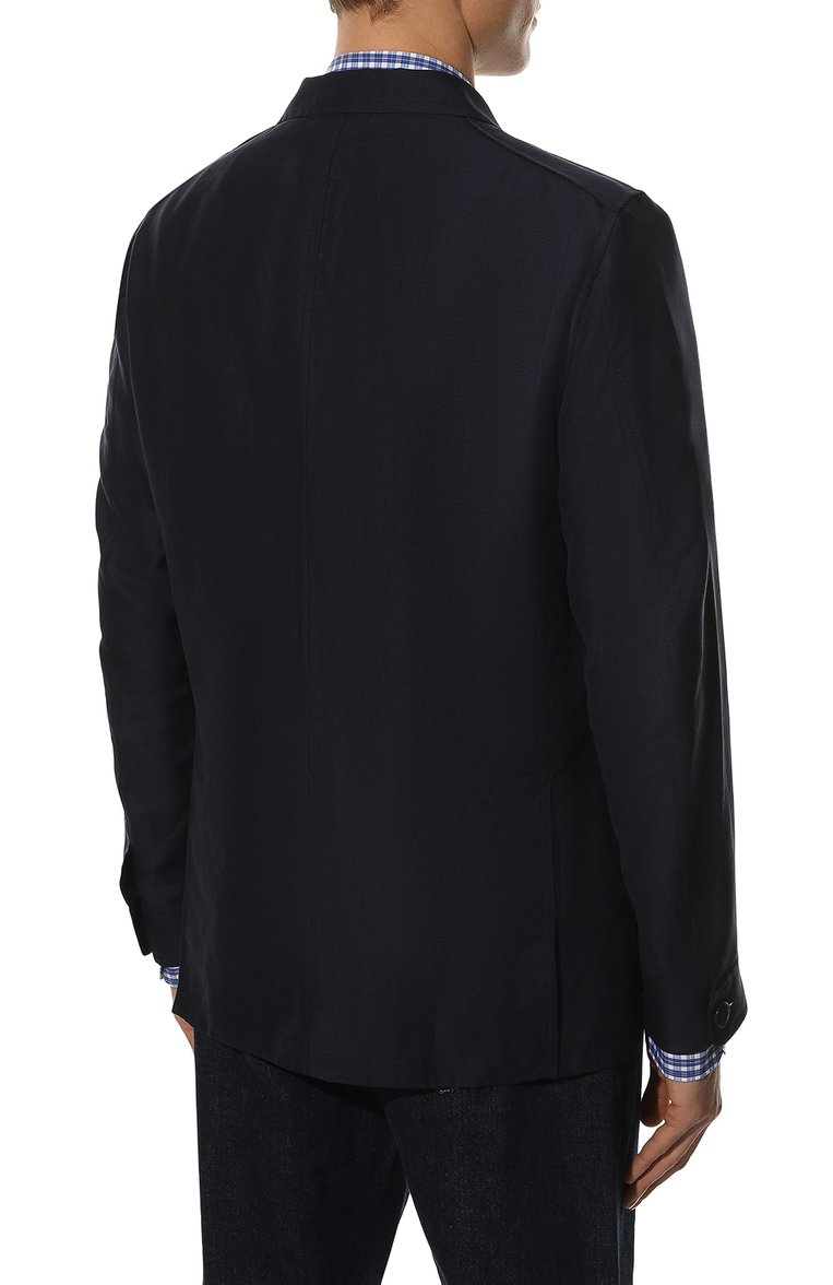 Пиджак из шерсти и льна BRIONI, арт. SGNQ0L/P1A0L, фото 4